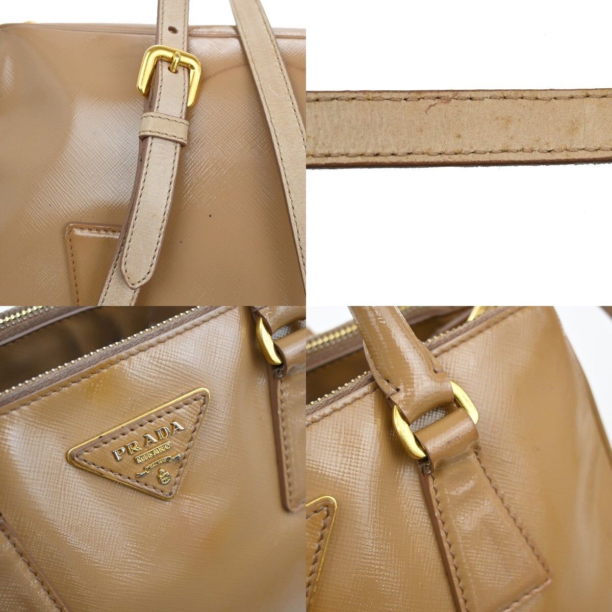Prada Prada Galleria Double Zip Tote Patent leather Size ONE SIZE - 14 Thumbnail
