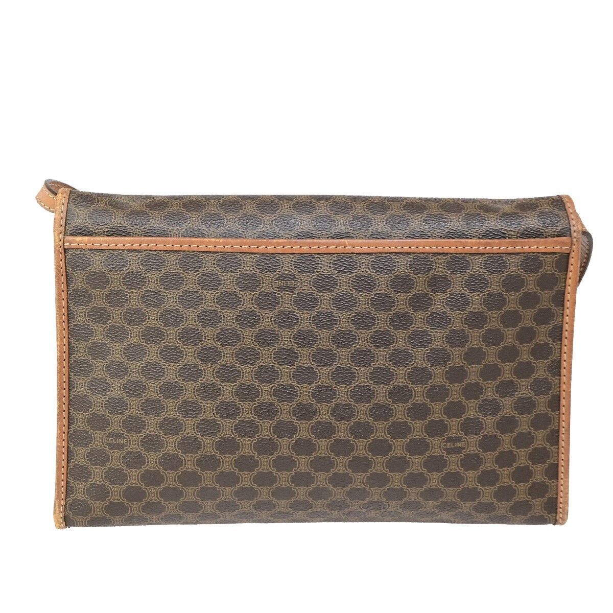 Celine Celine Vintage Macadam Shoulder Bag Canvas and Leather Size ONE SIZE - 2 Thumbnail