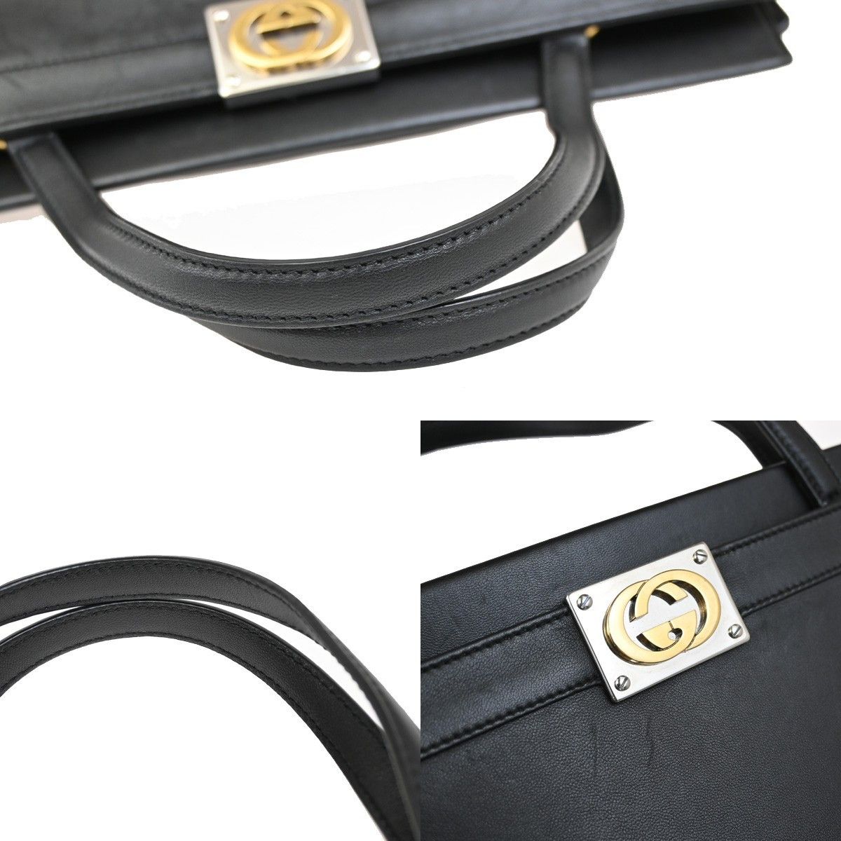 Gucci Gucci Linea Matisse Interlocking G Top Handle Tote Leather Size ONE SIZE - 11 Thumbnail