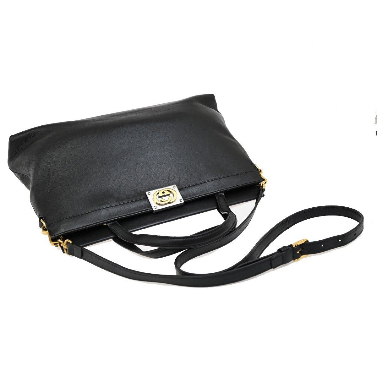 Gucci Gucci Linea Matisse Interlocking G Top Handle Tote Leather Size ONE SIZE - 8 Thumbnail