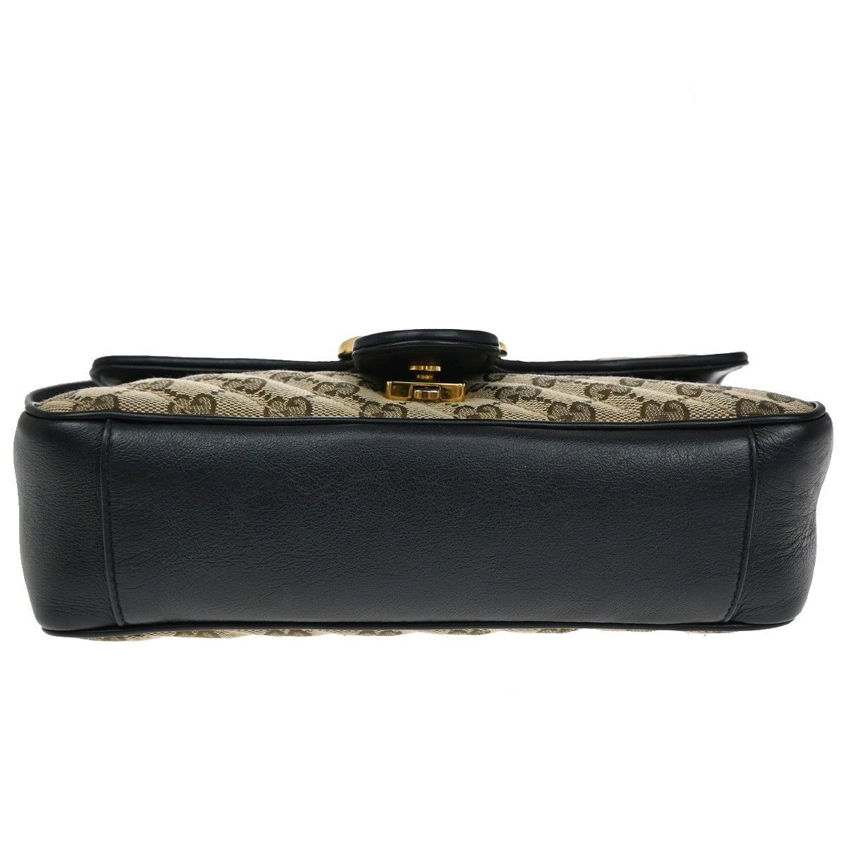 Gucci Gucci GG Marmont Flap Bag Diagonal Quilted GG Canvas with Leather Size ONE SIZE - 13 Thumbnail