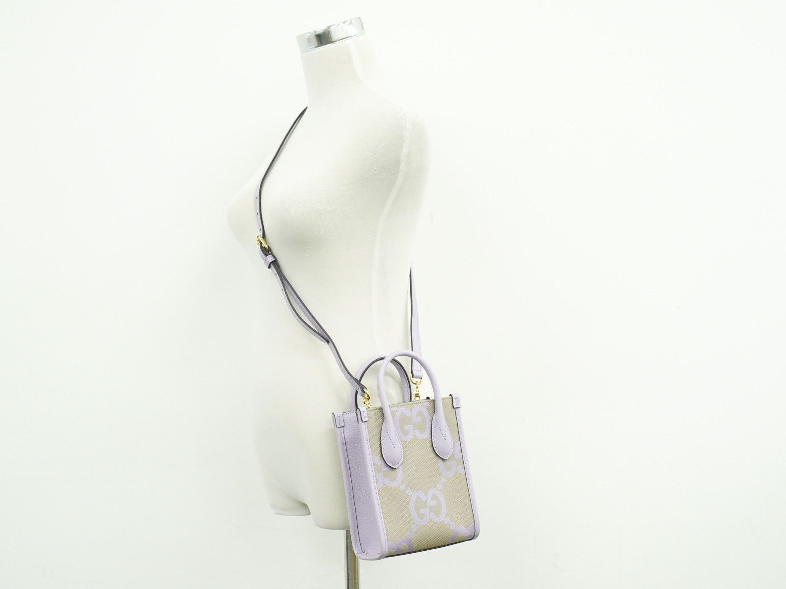 Gucci Gucci Vertical Tote Jumbo GG Canvas Size ONE SIZE - 13 Thumbnail