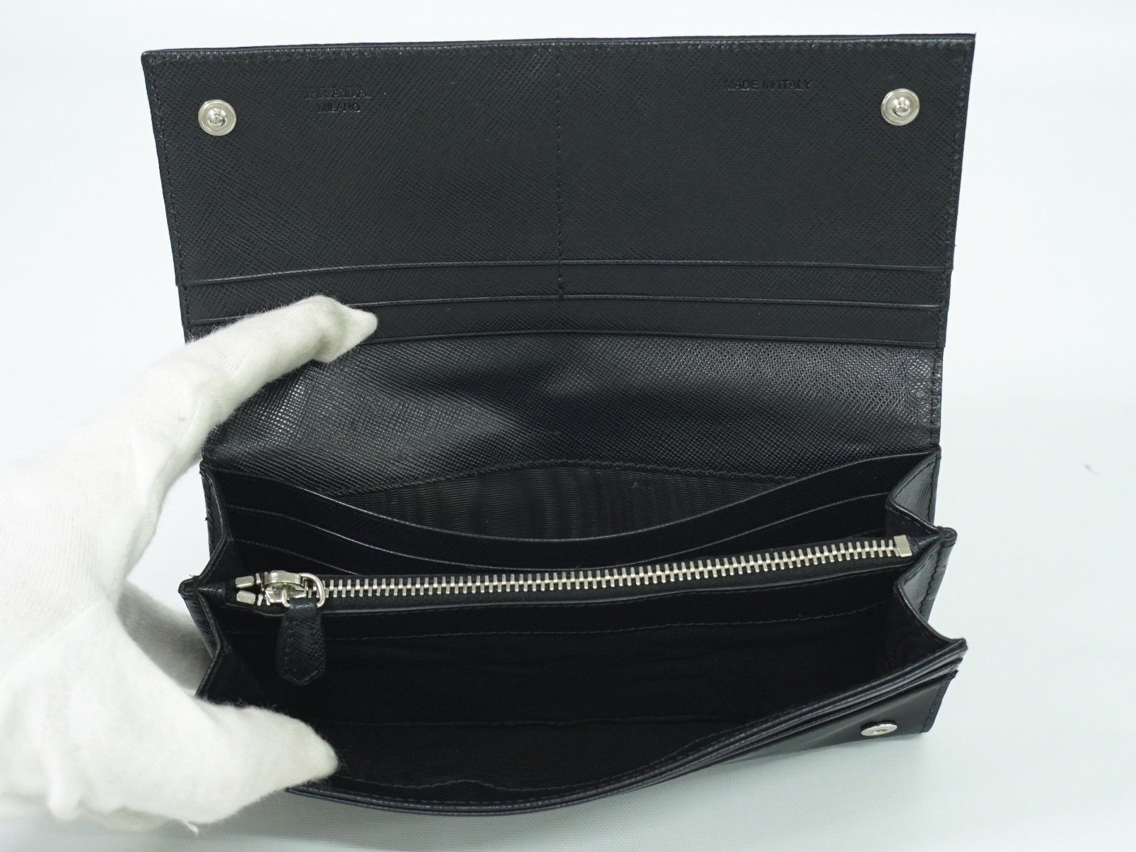 Prada Prada Continental Wallet Tessuto Size ONE SIZE - 3 Thumbnail