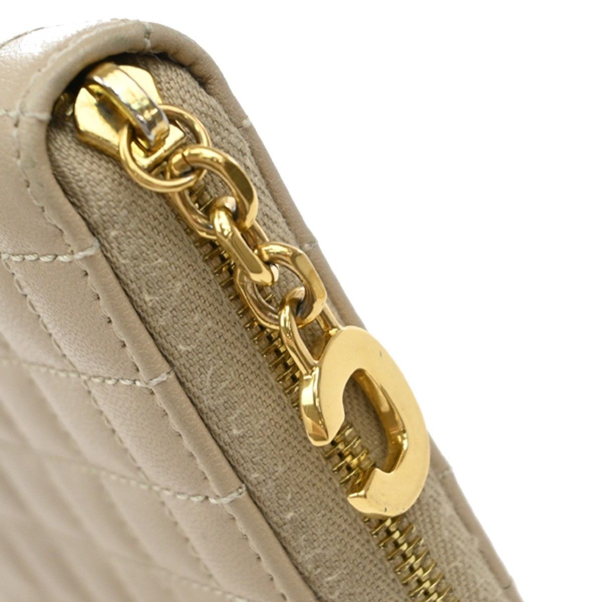 Celine Celine C Charm Zip Around Wallet Quilted Leather Size ONE SIZE - 11 Thumbnail