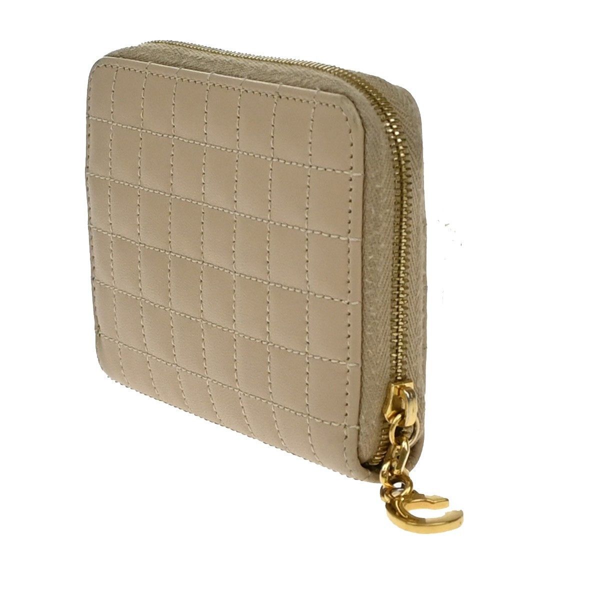 Celine Celine C Charm Zip Around Wallet Quilted Leather Size ONE SIZE - 4 Thumbnail