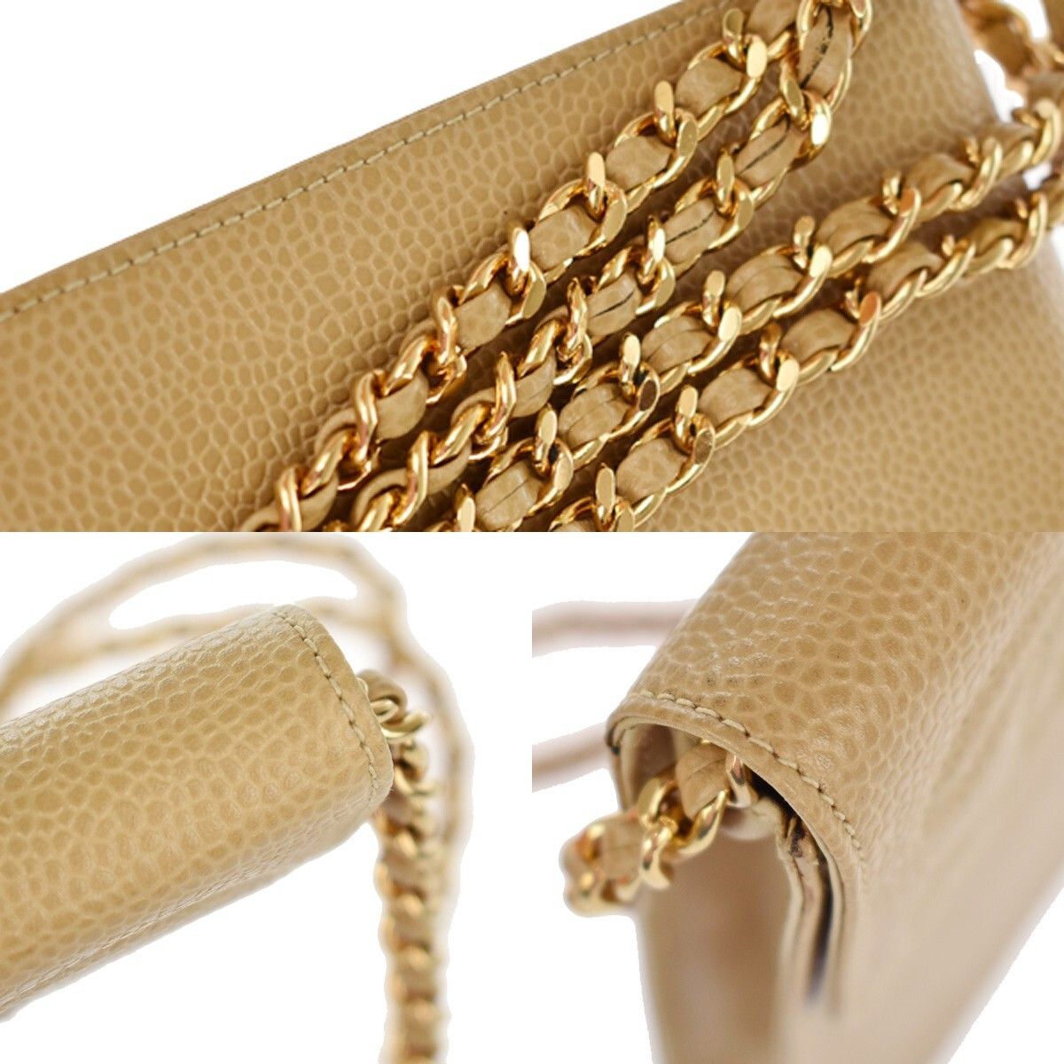 Chanel Chanel Vintage CC Phone Holder Crossbody Bag Caviar Size ONE SIZE - 11 Thumbnail