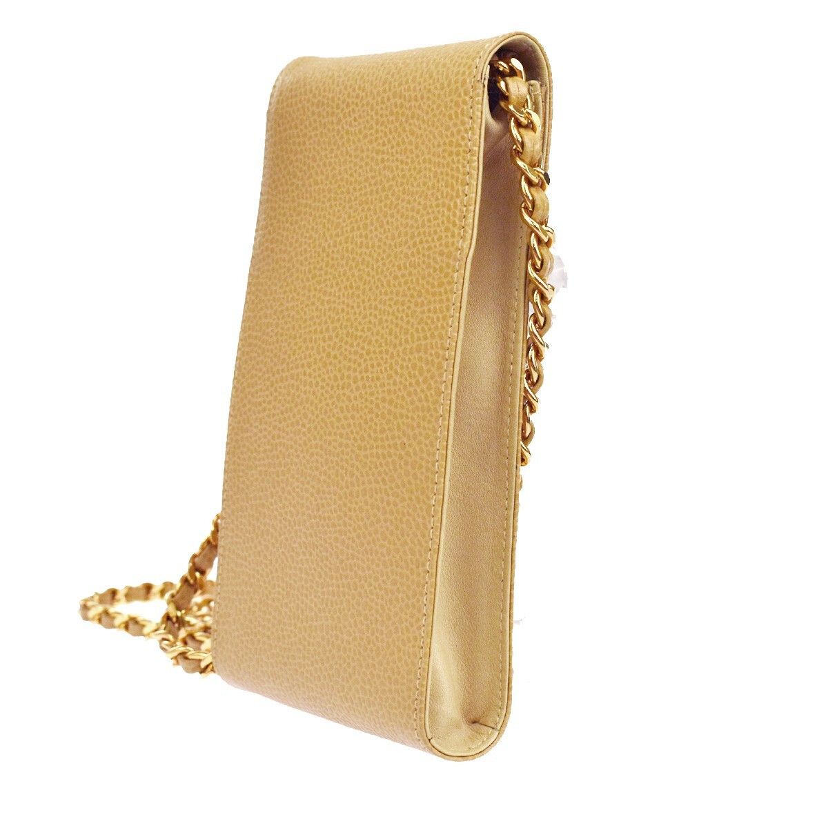 Chanel Chanel Vintage CC Phone Holder Crossbody Bag Caviar Size ONE SIZE - 4 Thumbnail