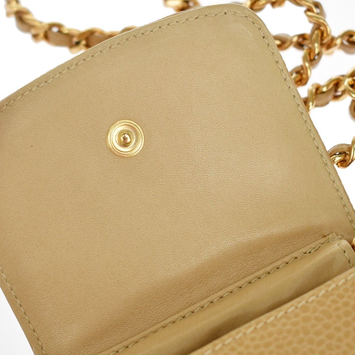 Chanel Chanel Vintage CC Phone Holder Crossbody Bag Caviar Size ONE SIZE - 14 Thumbnail