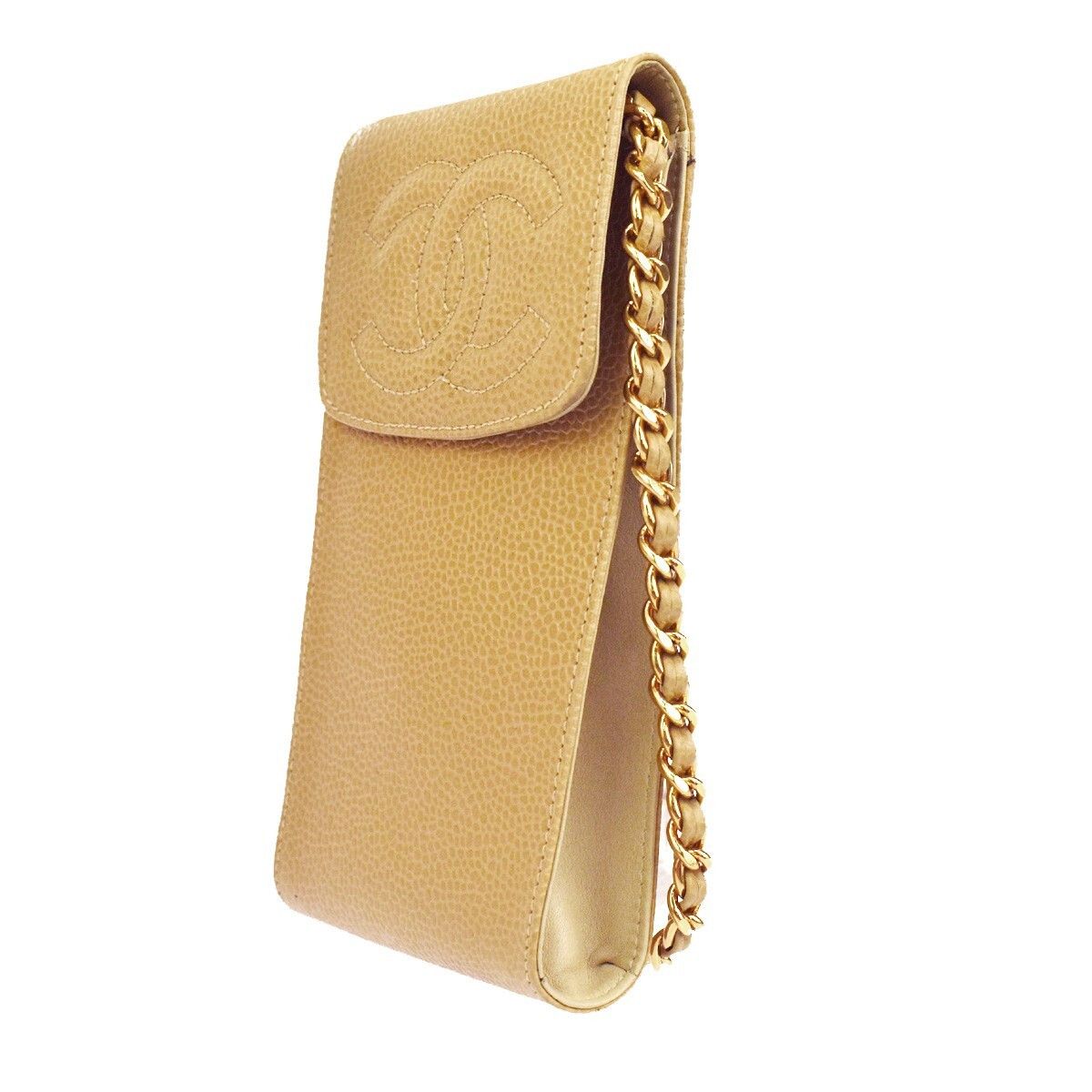 Chanel Chanel Vintage CC Phone Holder Crossbody Bag Caviar Size ONE SIZE - 3 Thumbnail
