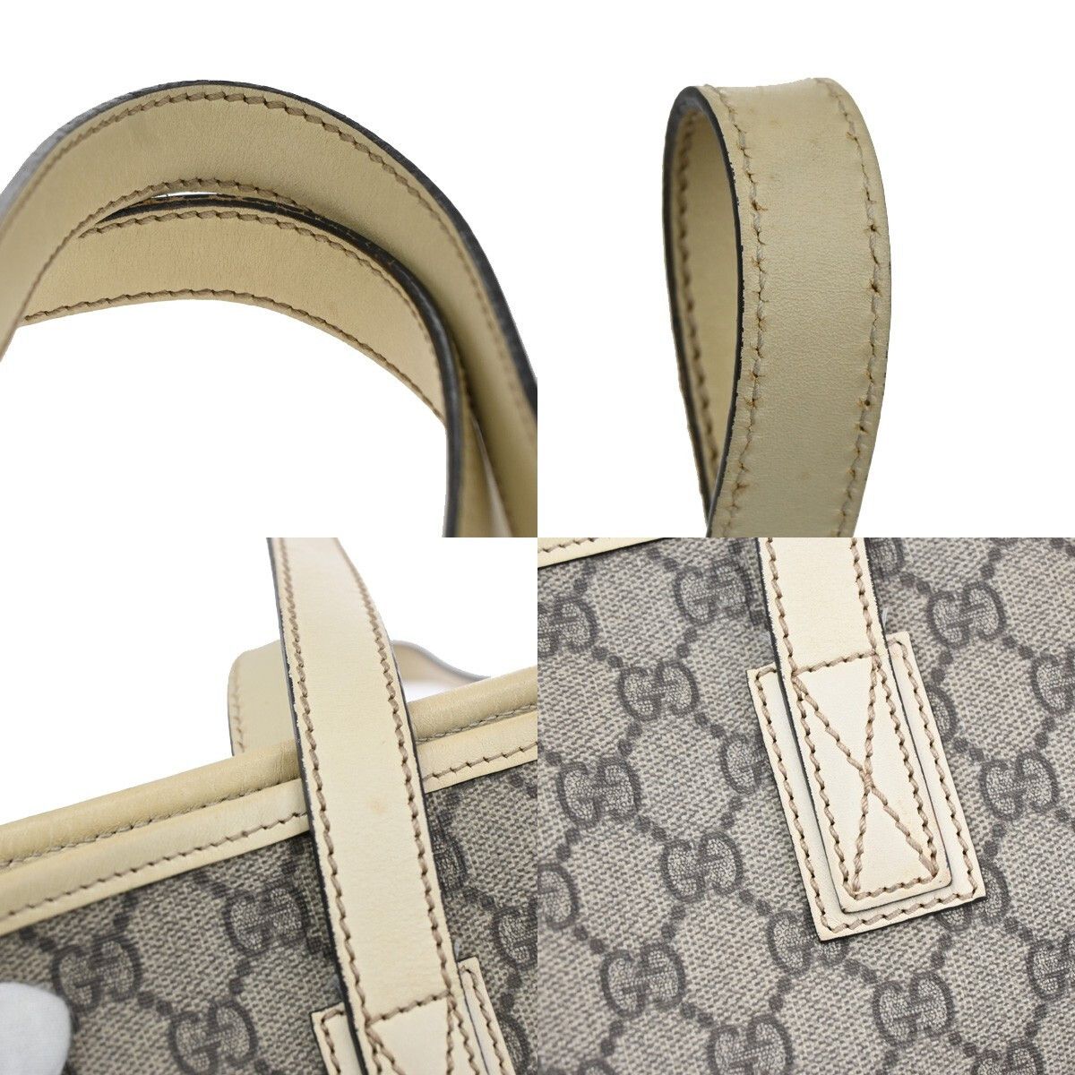 Gucci Gucci Plus Tote GG Coated Canvas with Leather Size ONE SIZE - 11 Thumbnail