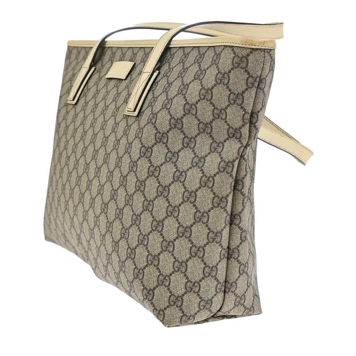 Gucci Gucci Plus Tote GG Coated Canvas with Leather Size ONE SIZE - 3 Thumbnail