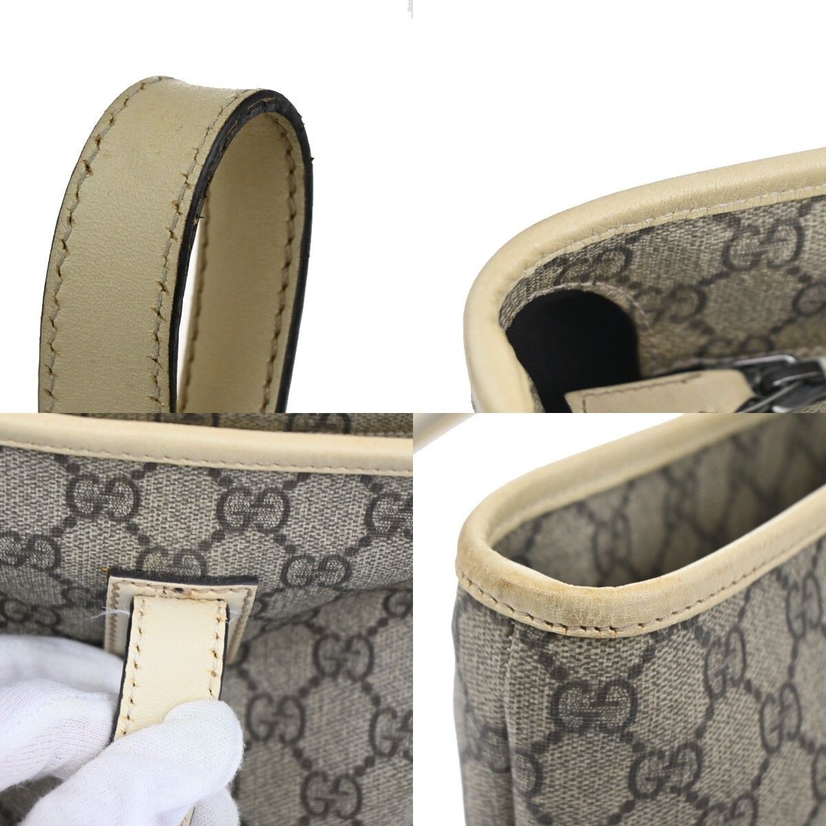 Gucci Gucci Plus Tote GG Coated Canvas with Leather Size ONE SIZE - 12 Thumbnail
