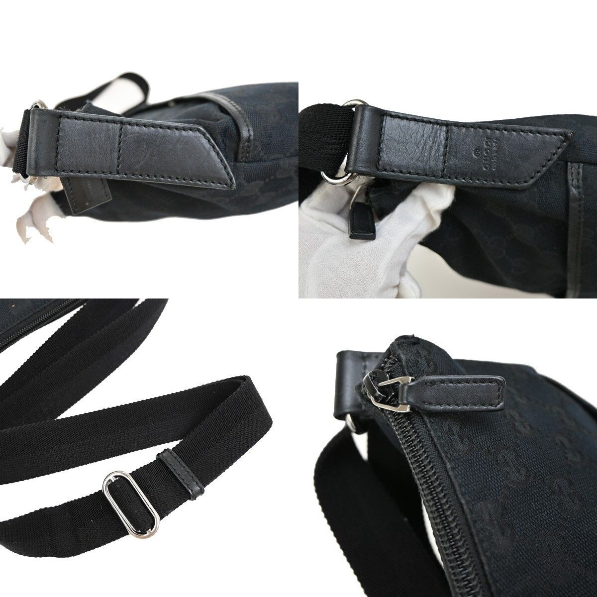 Gucci Gucci Zip Messenger Bag GG Denim Size ONE SIZE - 10 Thumbnail