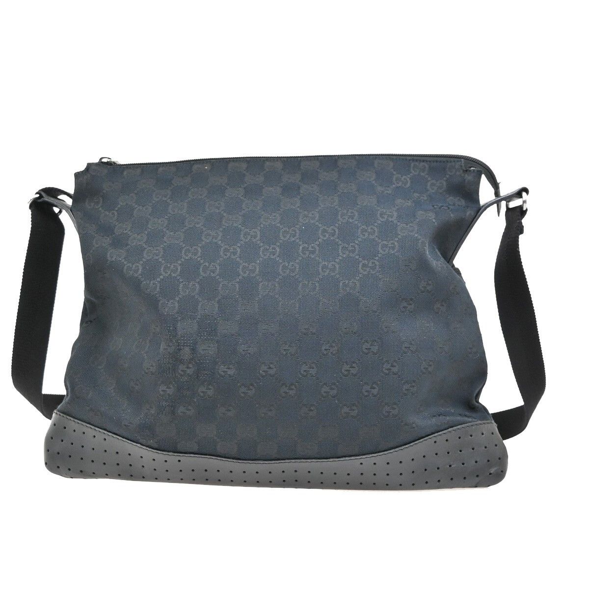 Gucci Gucci Zip Messenger Bag GG Denim Size ONE SIZE - 2 Thumbnail