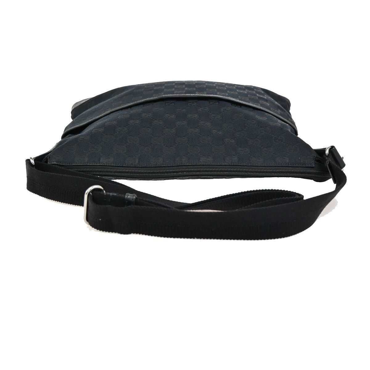 Gucci Gucci Zip Messenger Bag GG Denim Size ONE SIZE - 8 Thumbnail