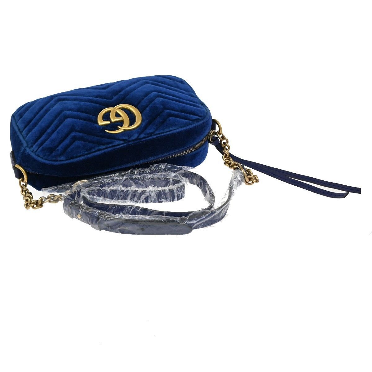 Gucci Gucci GG Marmont Shoulder Bag Matelasse Velvet Size ONE SIZE - 8 Thumbnail