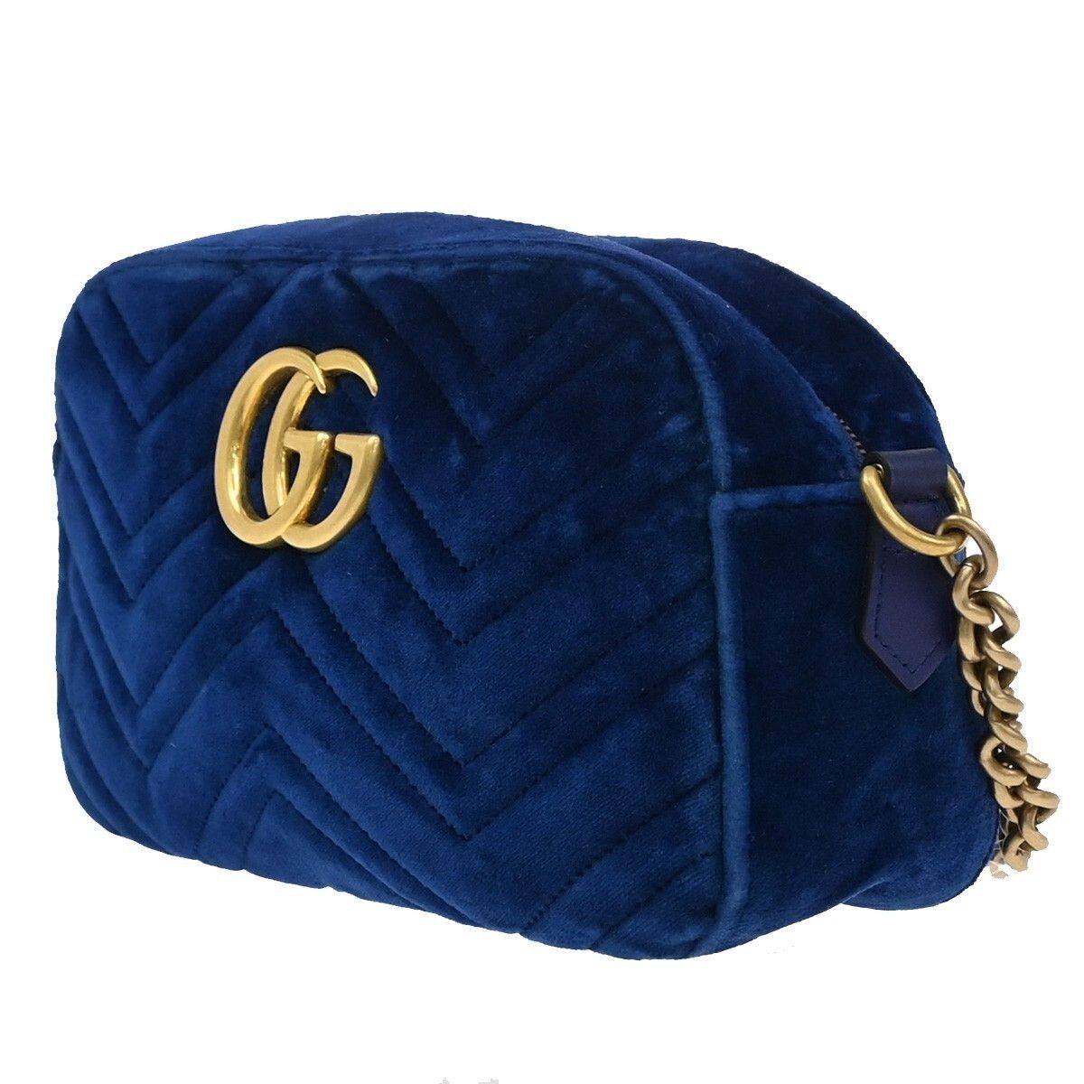 Gucci Gucci GG Marmont Shoulder Bag Matelasse Velvet Size ONE SIZE - 3 Thumbnail