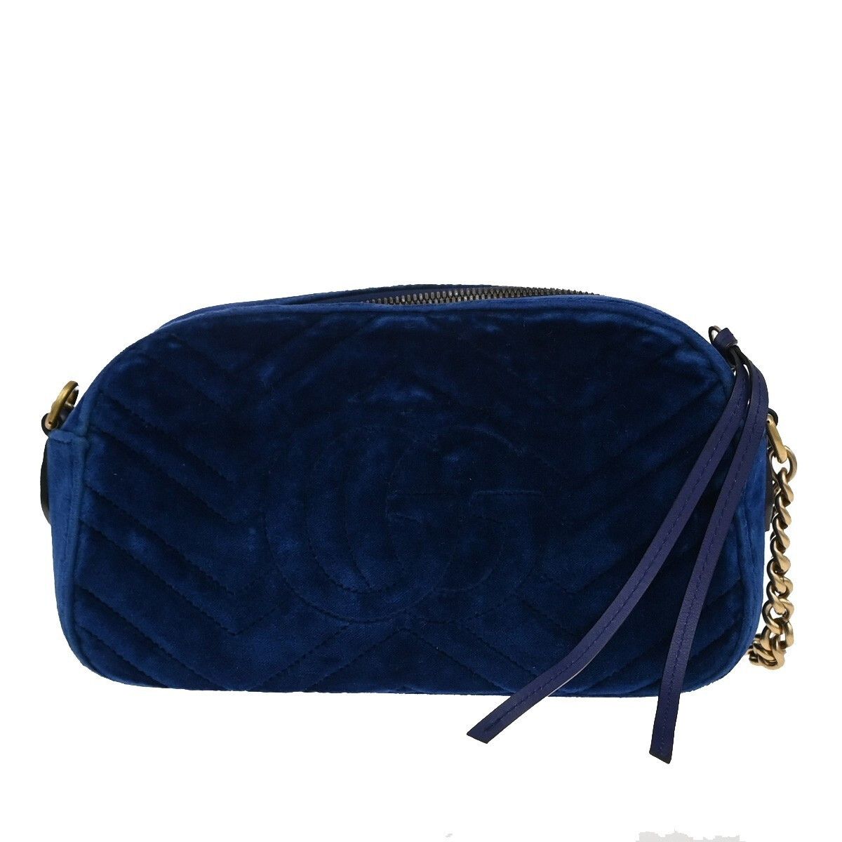 Gucci Gucci GG Marmont Shoulder Bag Matelasse Velvet Size ONE SIZE - 2 Thumbnail