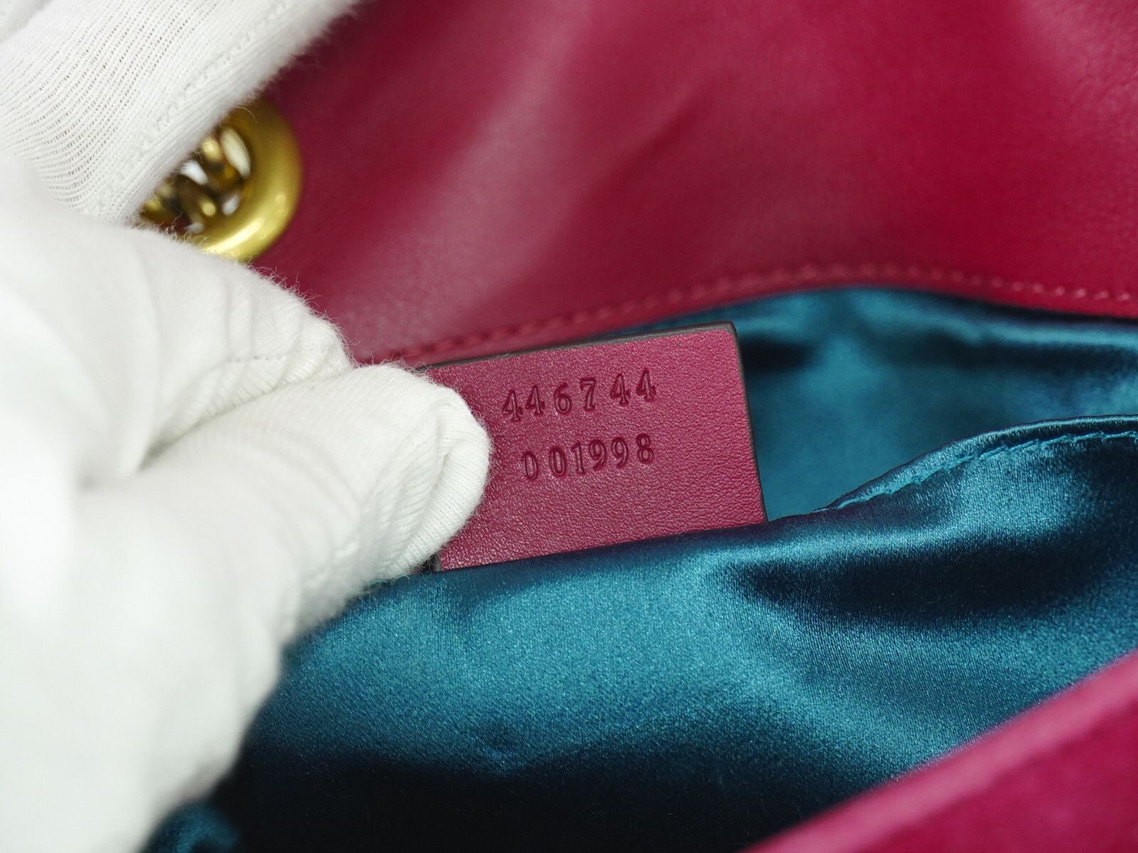 Gucci Gucci GG Marmont Flap Bag Matelasse Velvet Size ONE SIZE - 5 Thumbnail