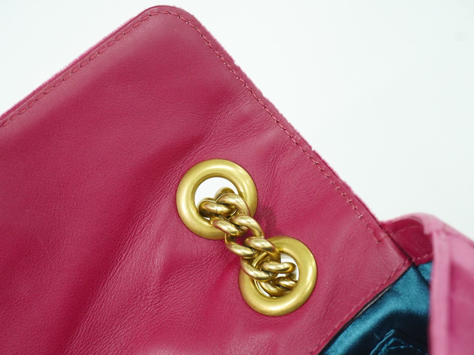Gucci Gucci GG Marmont Flap Bag Matelasse Velvet Size ONE SIZE - 10 Thumbnail