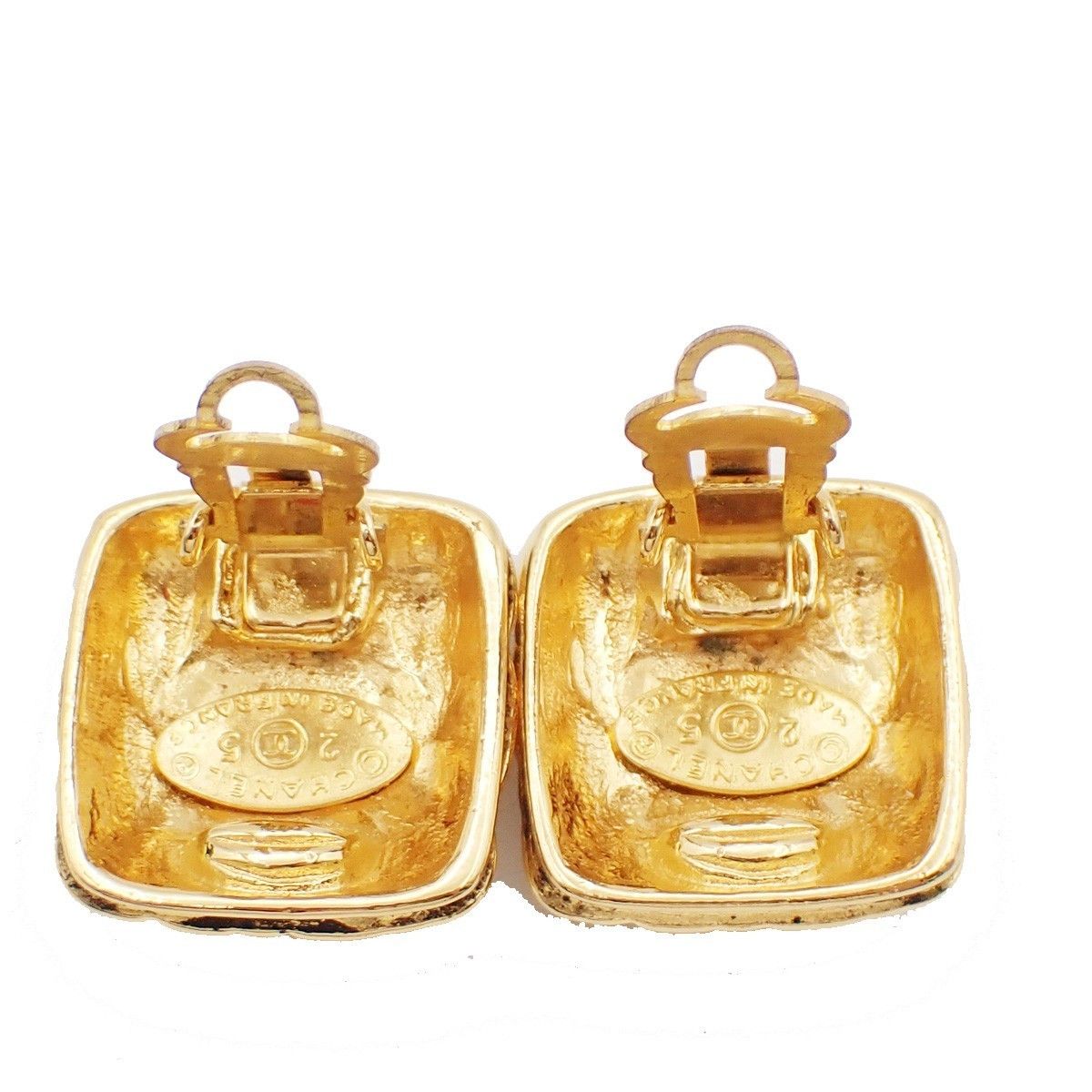 Chanel Chanel Square CC Symbols Clip-On Earrings Metal Size ONE SIZE - 3 Thumbnail