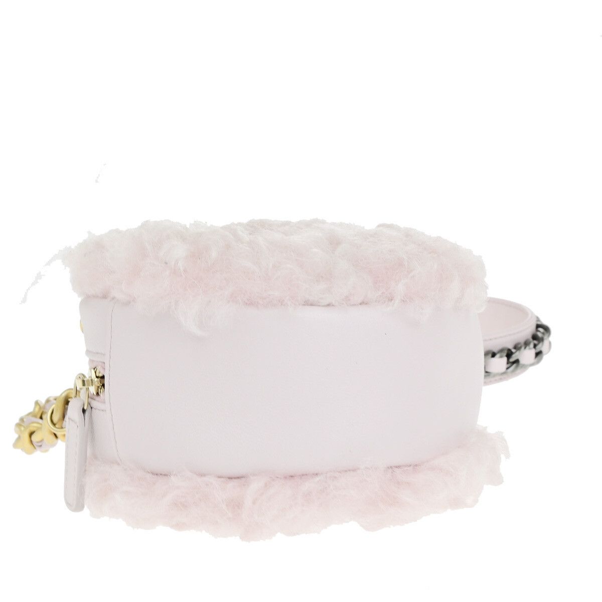 Chanel Chanel 19 Round Clutch with Chain Quilted Shearling Size ONE SIZE - 9 Thumbnail