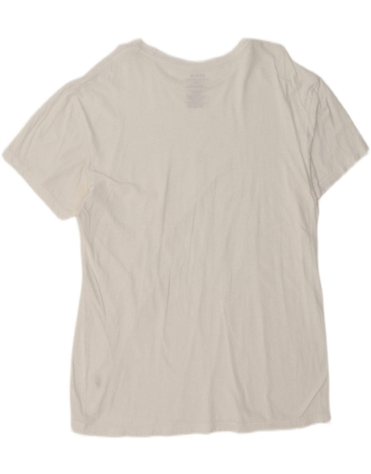 Polo Ralph Lauren Mens Classic Fit T-Shirt Top Large White Cotton Size US XXL / EU 58 / 5 - 2 Thumbnail