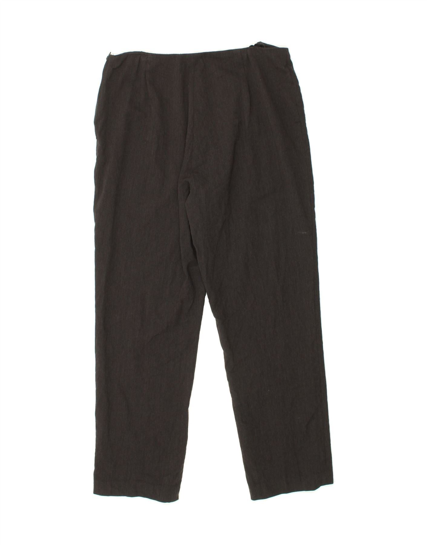 Ralph Lauren Womens Slim Casual Trousers US 12 Large W30 L28 Black Wool Size 30" / US 8 / IT 44 - 2 Thumbnail