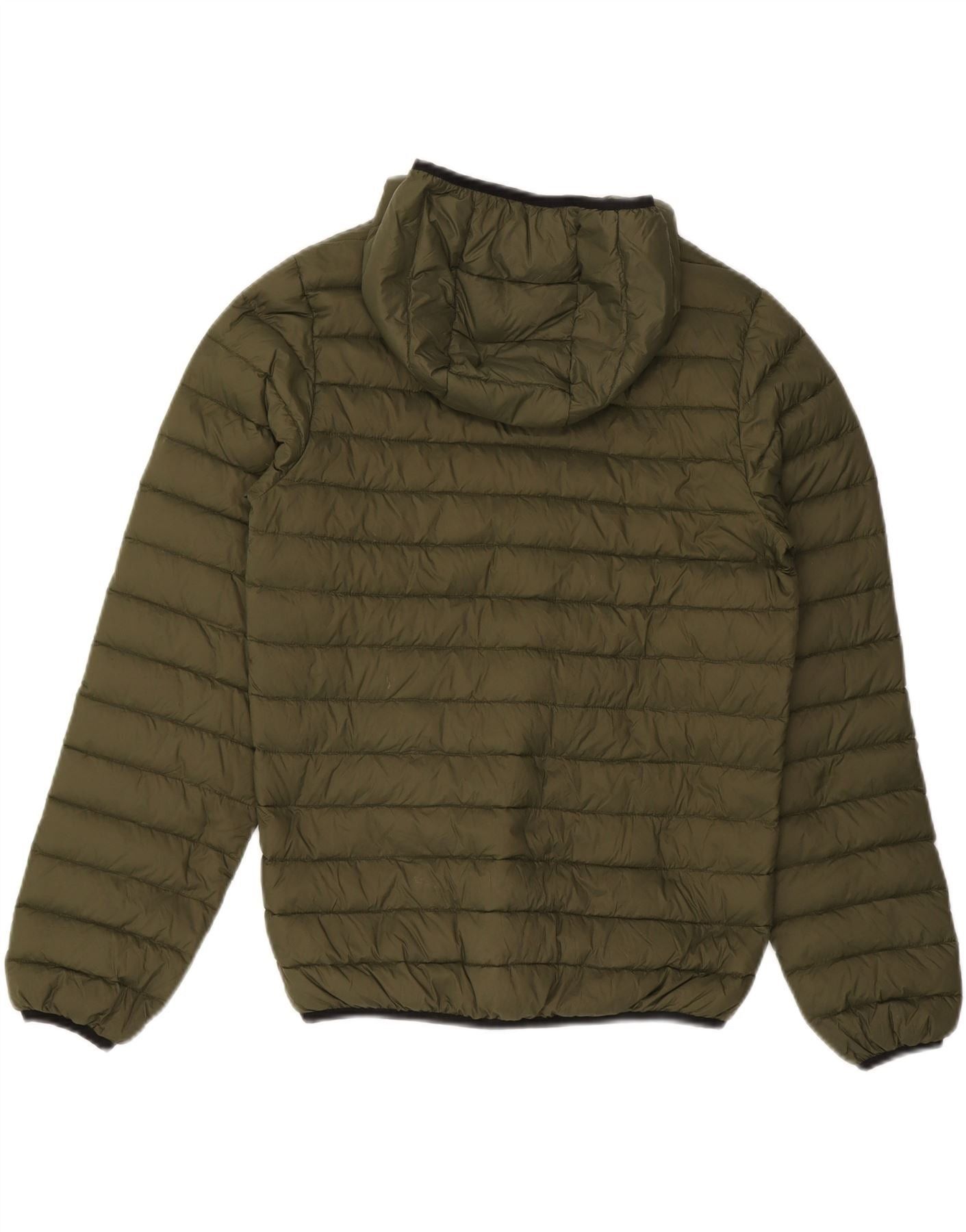 Diesel Mens Hooded Padded Jacket UK 36 Small Green Nylon Size US S / EU 44-46 / 1 - 2 Thumbnail