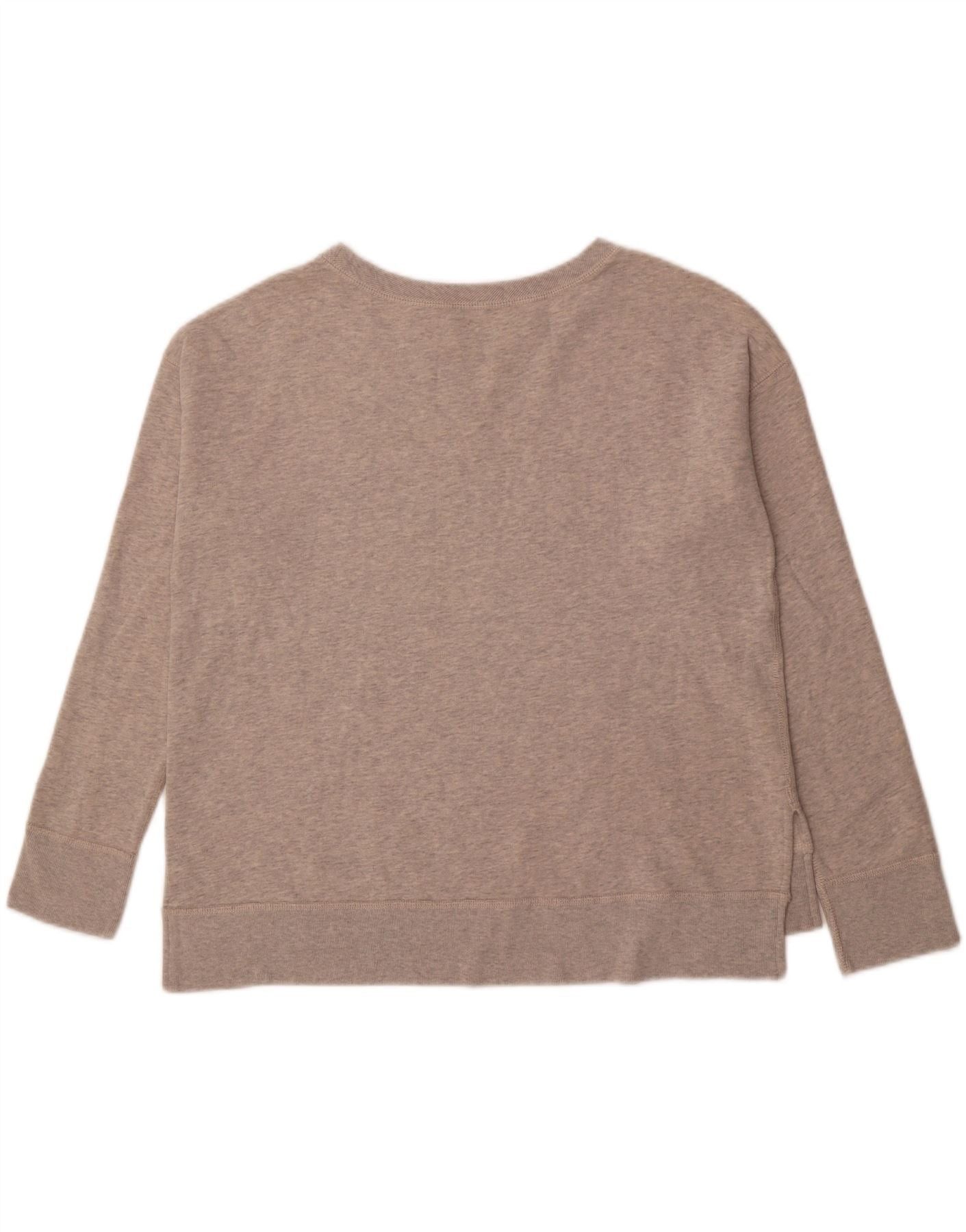 Ralph Lauren Womens Overd Sweatshirt Jumper UK 14 Medium Grey Cotton Size XL / US 12-14 / IT 48-50 - 2 Thumbnail