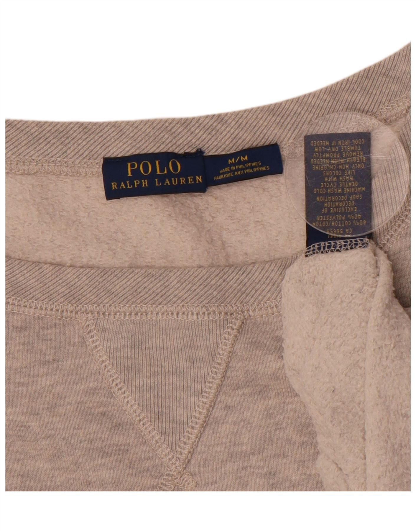 Ralph Lauren Womens Overd Sweatshirt Jumper UK 14 Medium Grey Cotton Size XL / US 12-14 / IT 48-50 - 3 Thumbnail