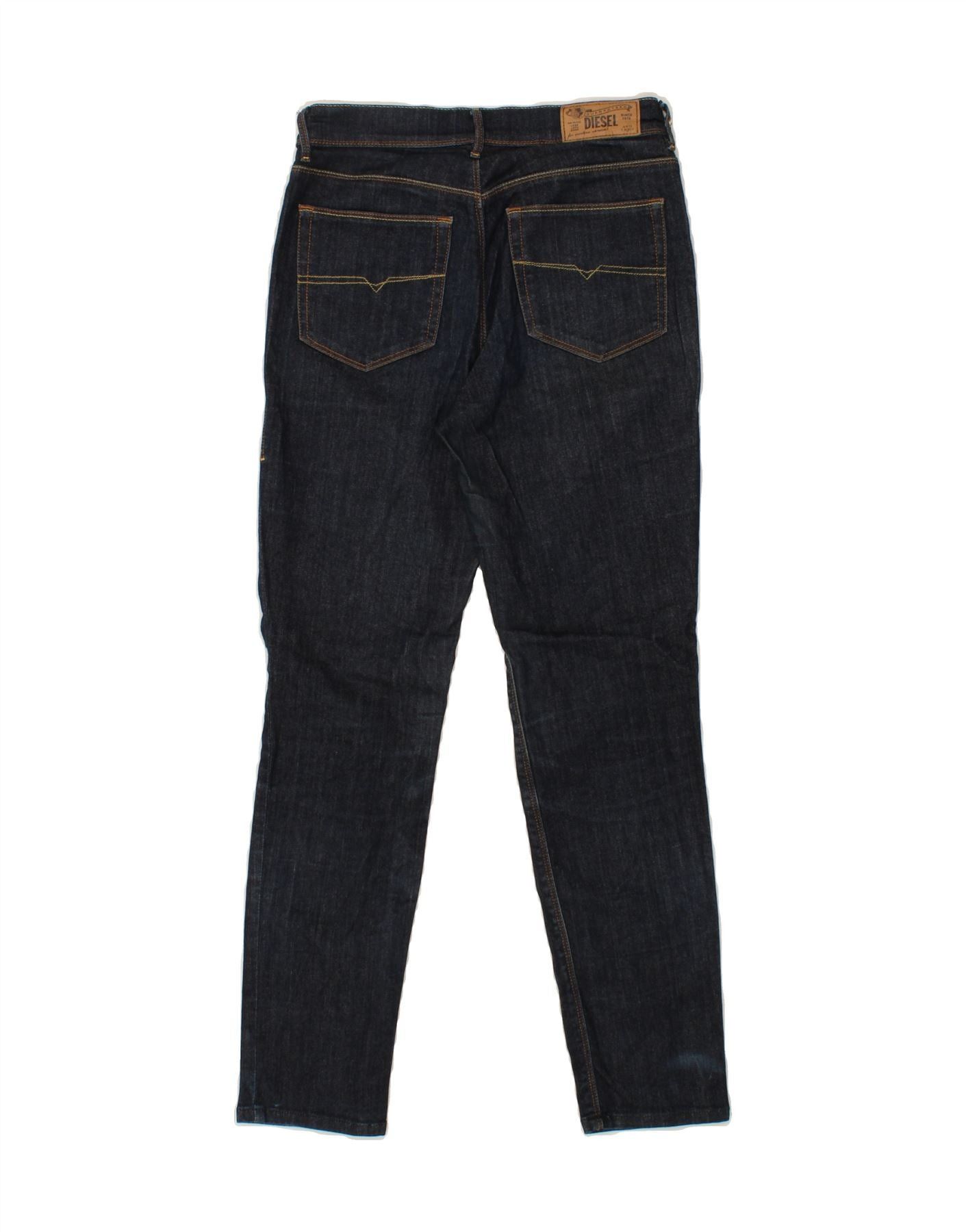 Diesel Womens High Waist Slim Skinny Jeans W26 L27 Navy Blue Size 42" / US 20 - 2 Thumbnail