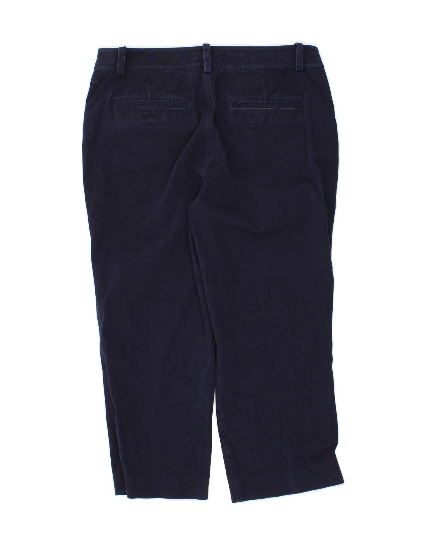 Ralph Lauren Womens Capri Trousers US 8 Medium W30 L22 Navy Blue Cotton Size 27" / US 4 / IT 40 - 2 Thumbnail