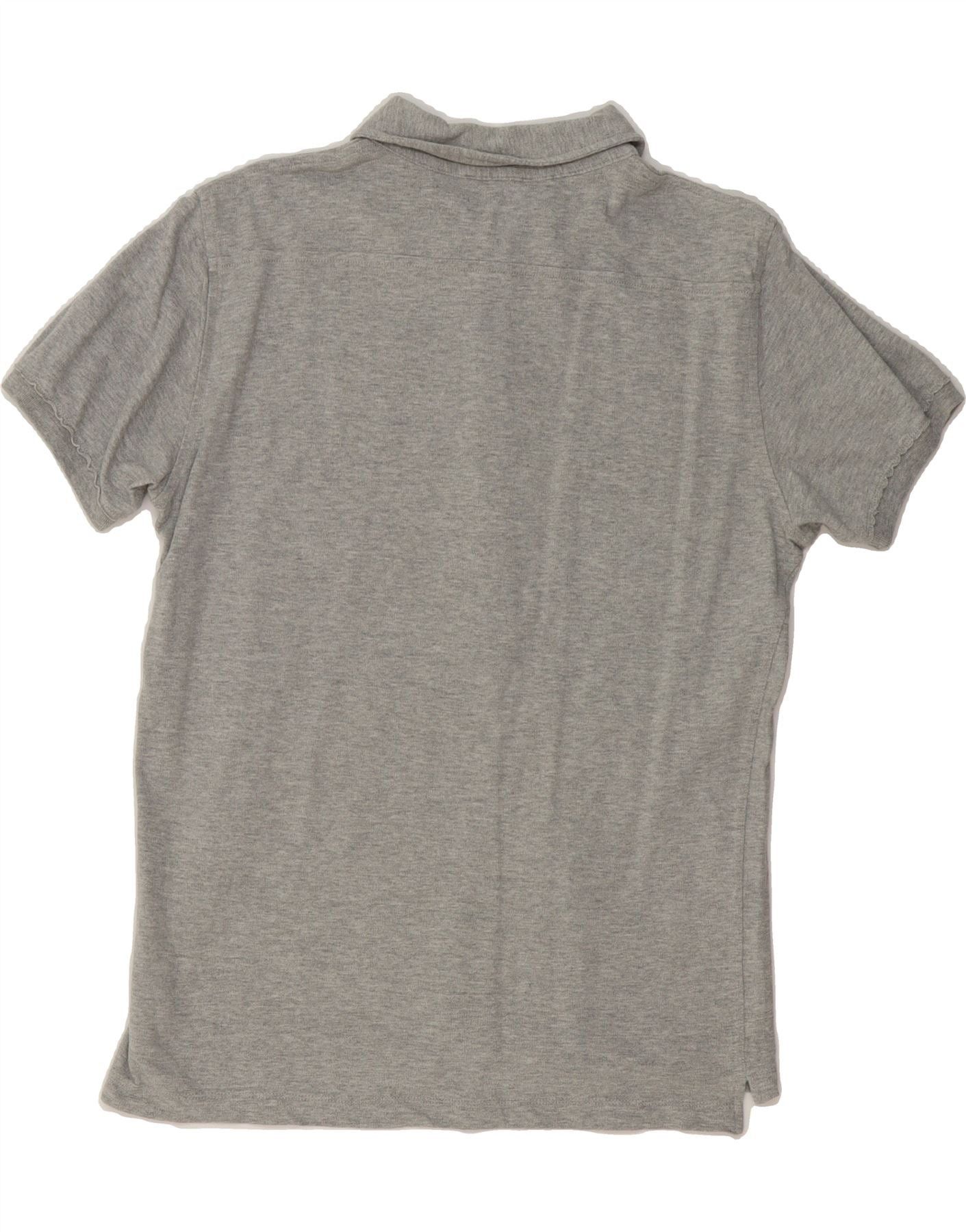 Diesel Womens Polo Shirt UK 16 Large Grey Cotton Size L / US 10 / IT 46 - 2 Thumbnail