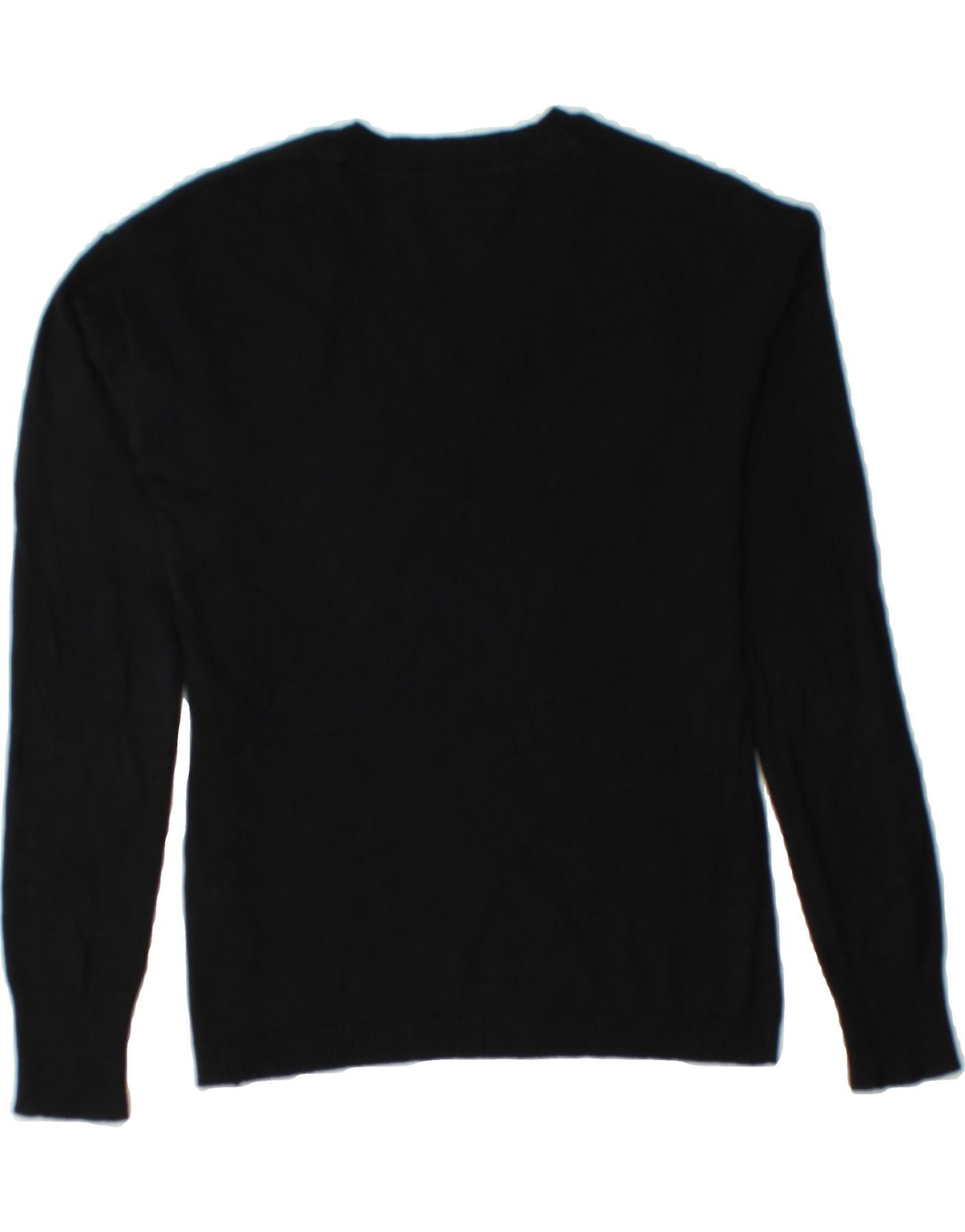 Ralph Lauren Mens V-Neck Jumper Sweater Small Black Cotton Size US S / EU 44-46 / 1 - 2 Thumbnail