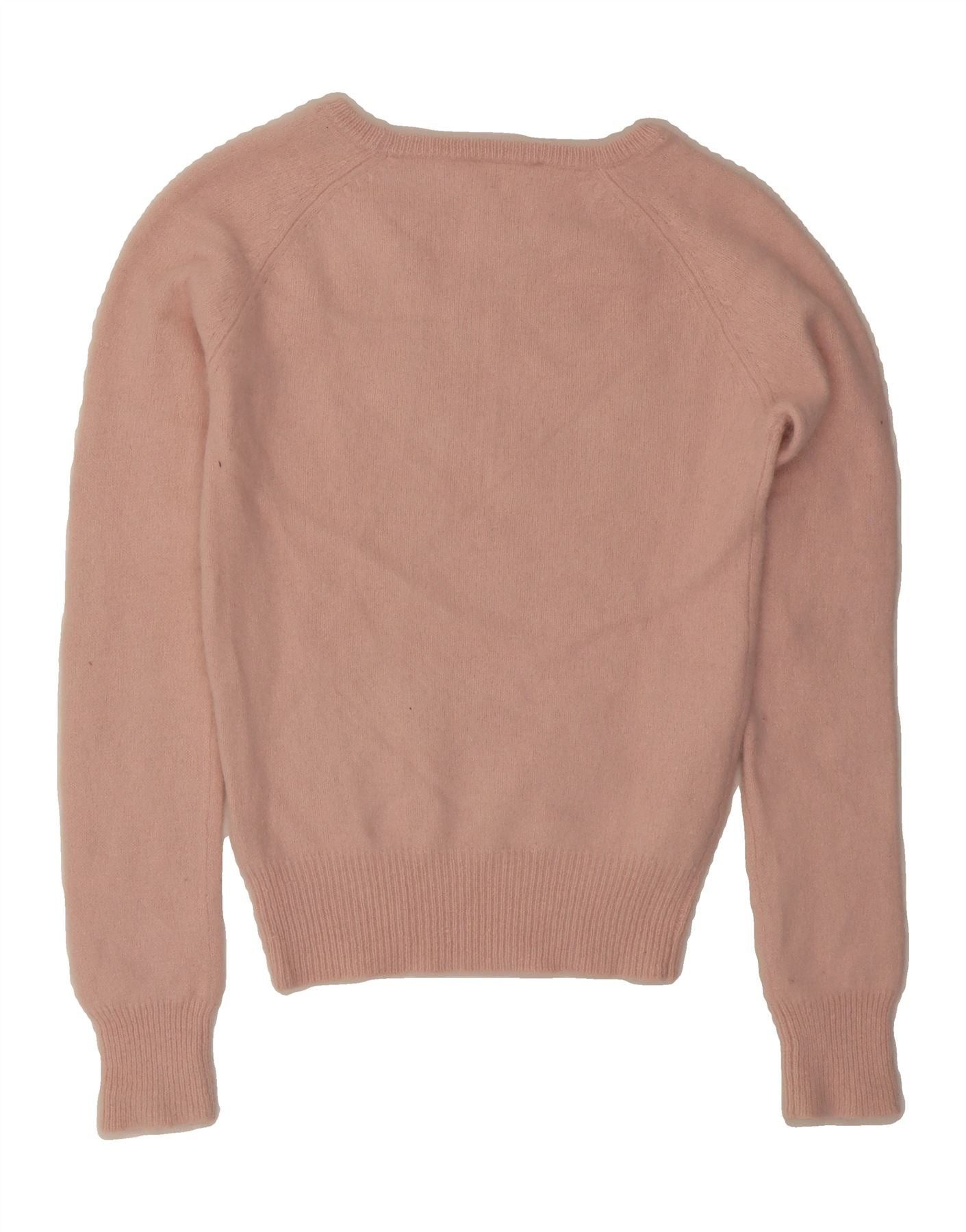 Diesel Womens Boat Neck Jumper Sweater UK 14 Large Pink Wool Size S / US 4 / IT 40 - 2 Thumbnail