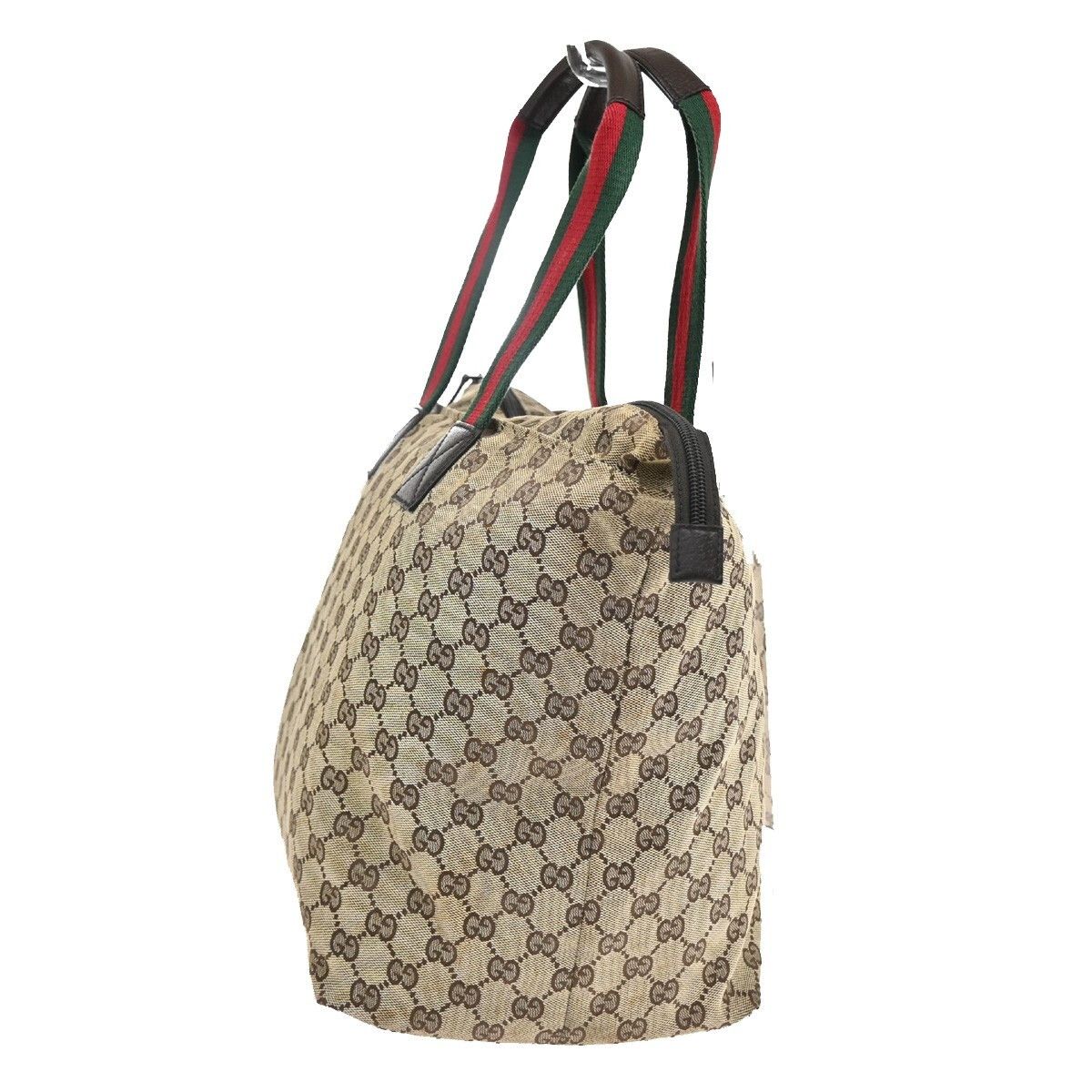 Gucci Gucci Web Zip Tote GG Canvas Size ONE SIZE - 4 Thumbnail