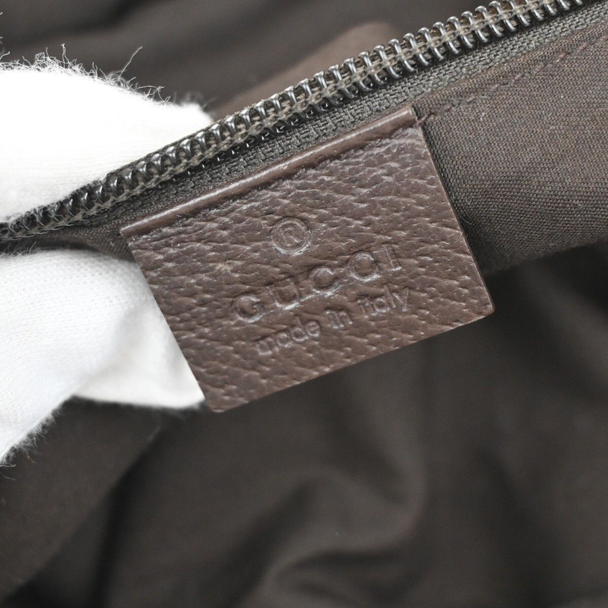 Gucci Gucci Web Zip Tote GG Canvas Size ONE SIZE - 6 Thumbnail