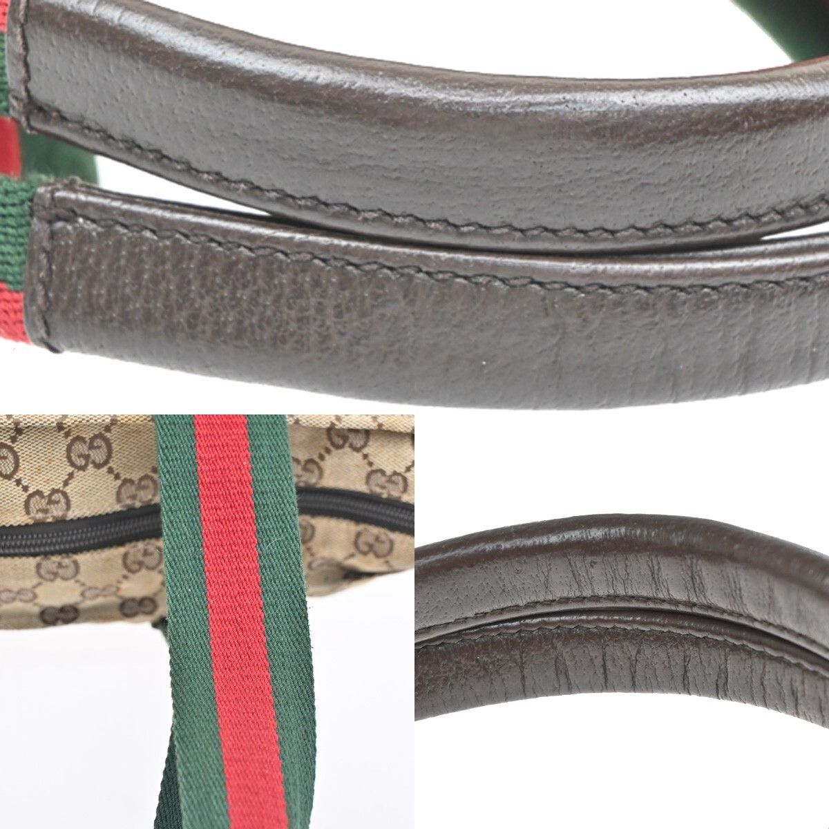 Gucci Gucci Web Zip Tote GG Canvas Size ONE SIZE - 12 Thumbnail