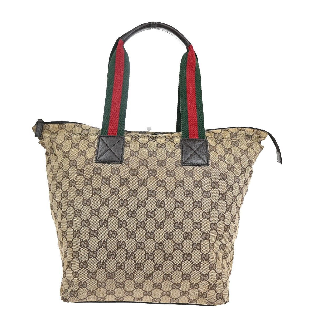Gucci Gucci Web Zip Tote GG Canvas Size ONE SIZE - 2 Thumbnail