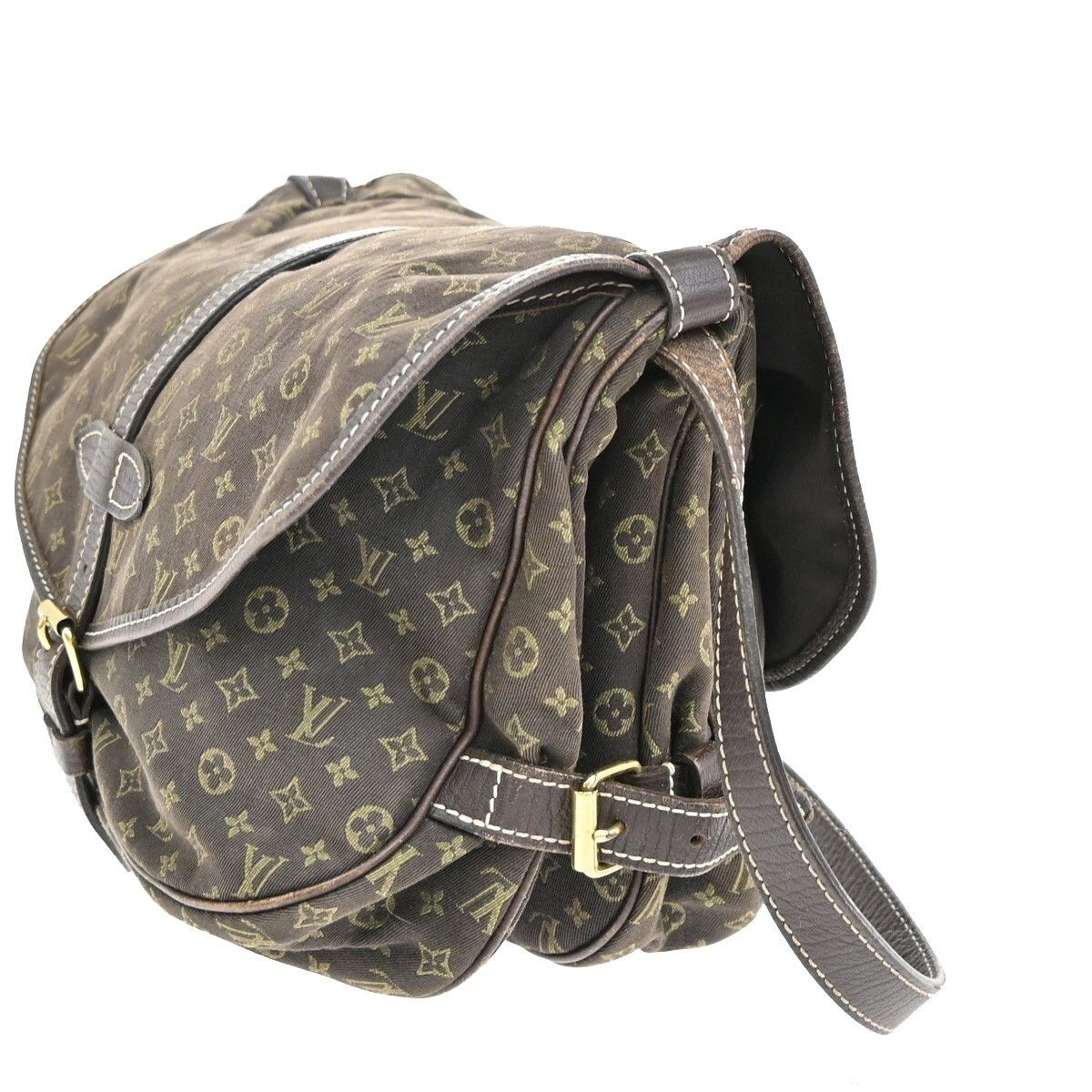 Louis Vuitton Louis Vuitton Saumur Handbag Mini Lin Size ONE SIZE - 3 Thumbnail
