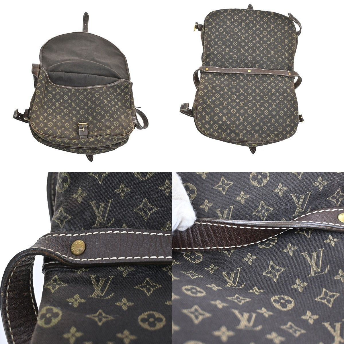 Louis Vuitton Louis Vuitton Saumur Handbag Mini Lin Size ONE SIZE - 16 Thumbnail
