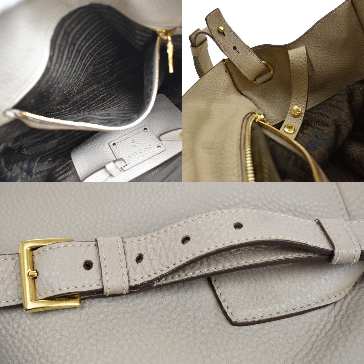 Prada Prada Twin Shopping Tote Vitello Daino Size ONE SIZE - 11 Thumbnail