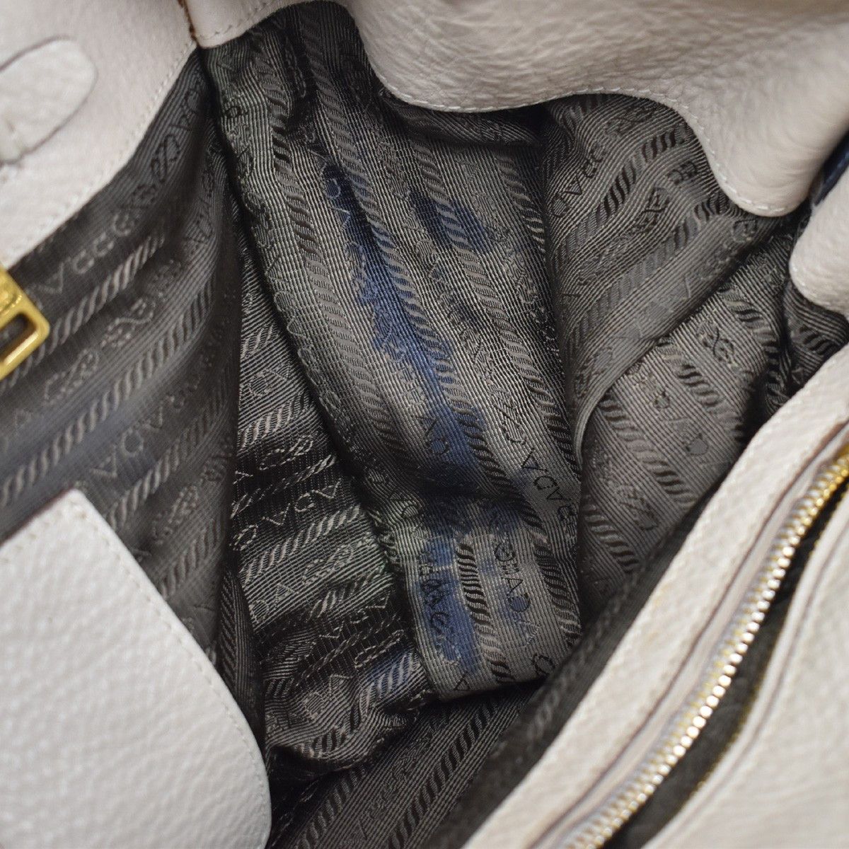 Prada Prada Twin Shopping Tote Vitello Daino Size ONE SIZE - 17 Thumbnail