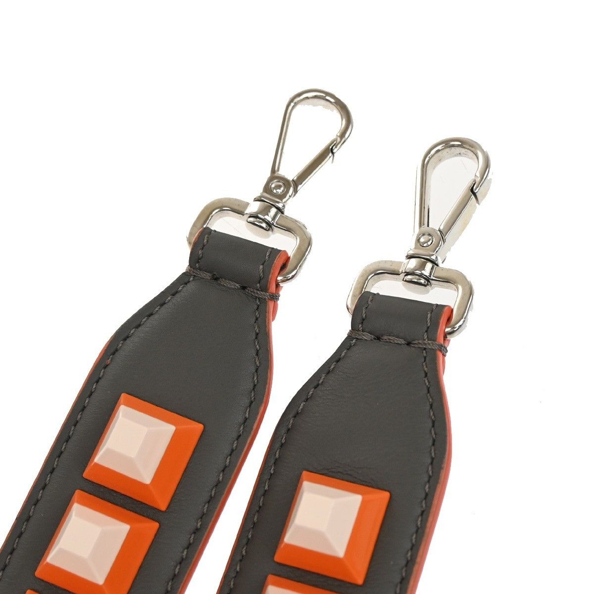 Fendi Fendi Mini Strap You Short Shoulder Strap Studded Leather Size ONE SIZE - 3 Thumbnail