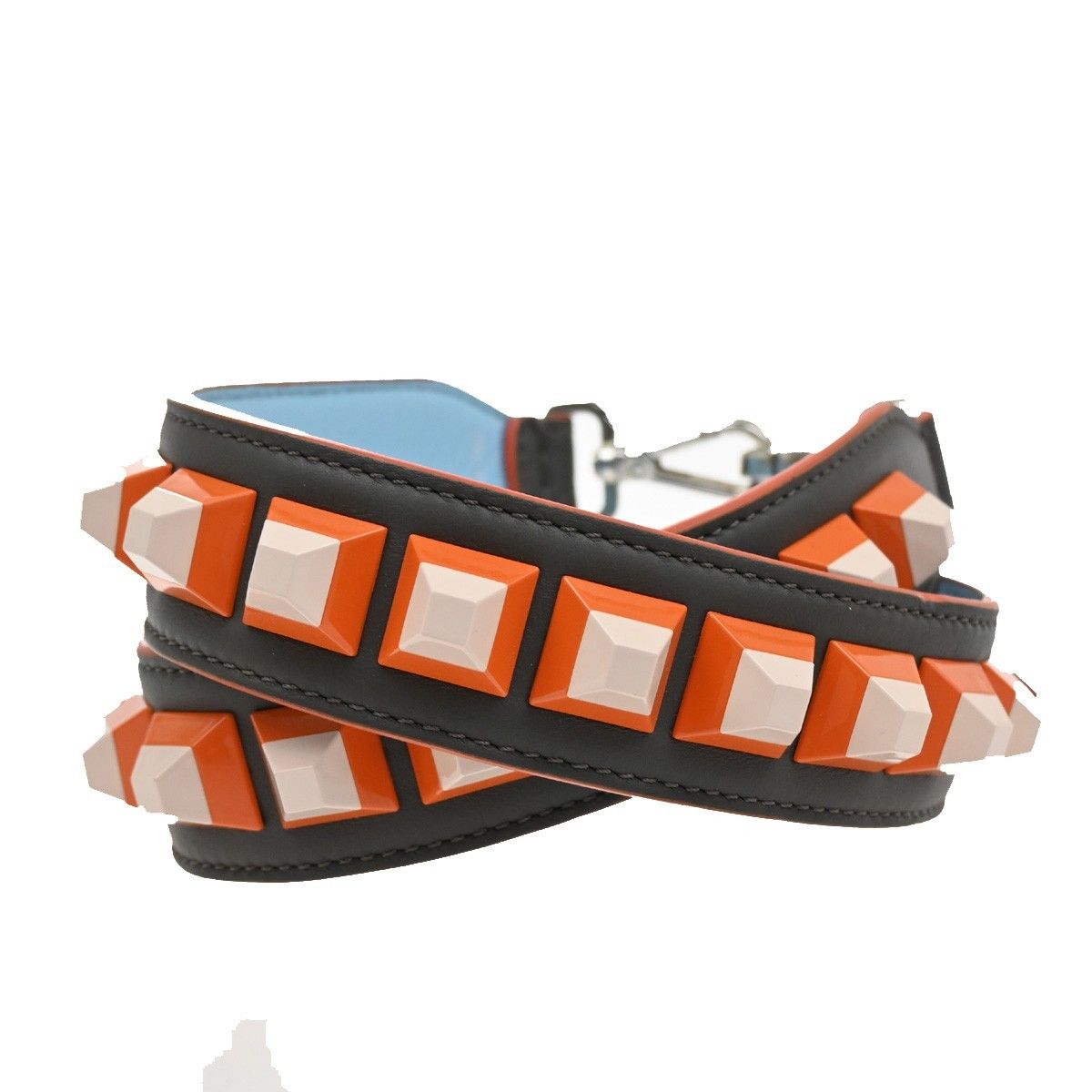 Fendi Fendi Mini Strap You Short Shoulder Strap Studded Leather Size ONE SIZE - 2 Thumbnail