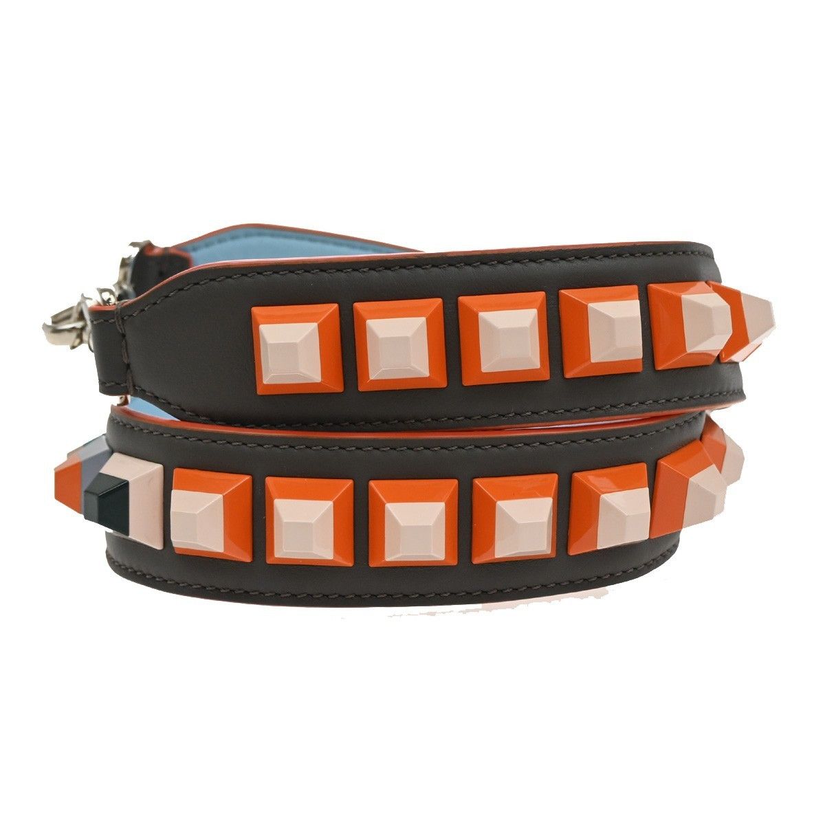 Fendi Fendi Mini Strap You Short Shoulder Strap Studded Leather Size ONE SIZE - 8 Thumbnail