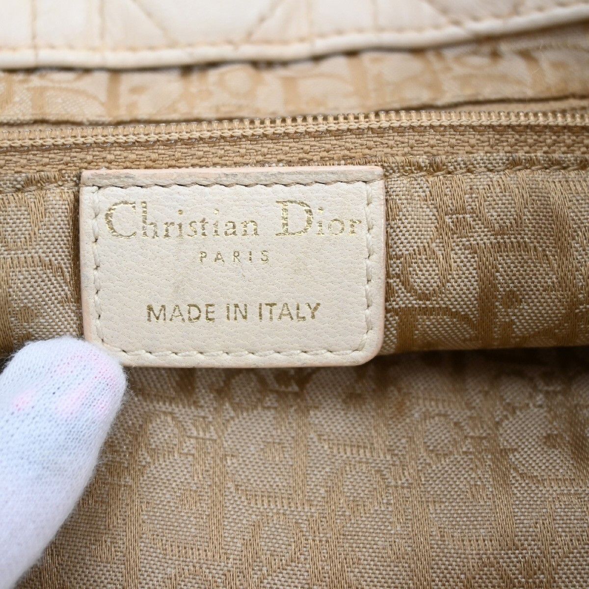Dior Christian Dior Lady Cannage Tote Leather Size ONE SIZE - 6 Thumbnail