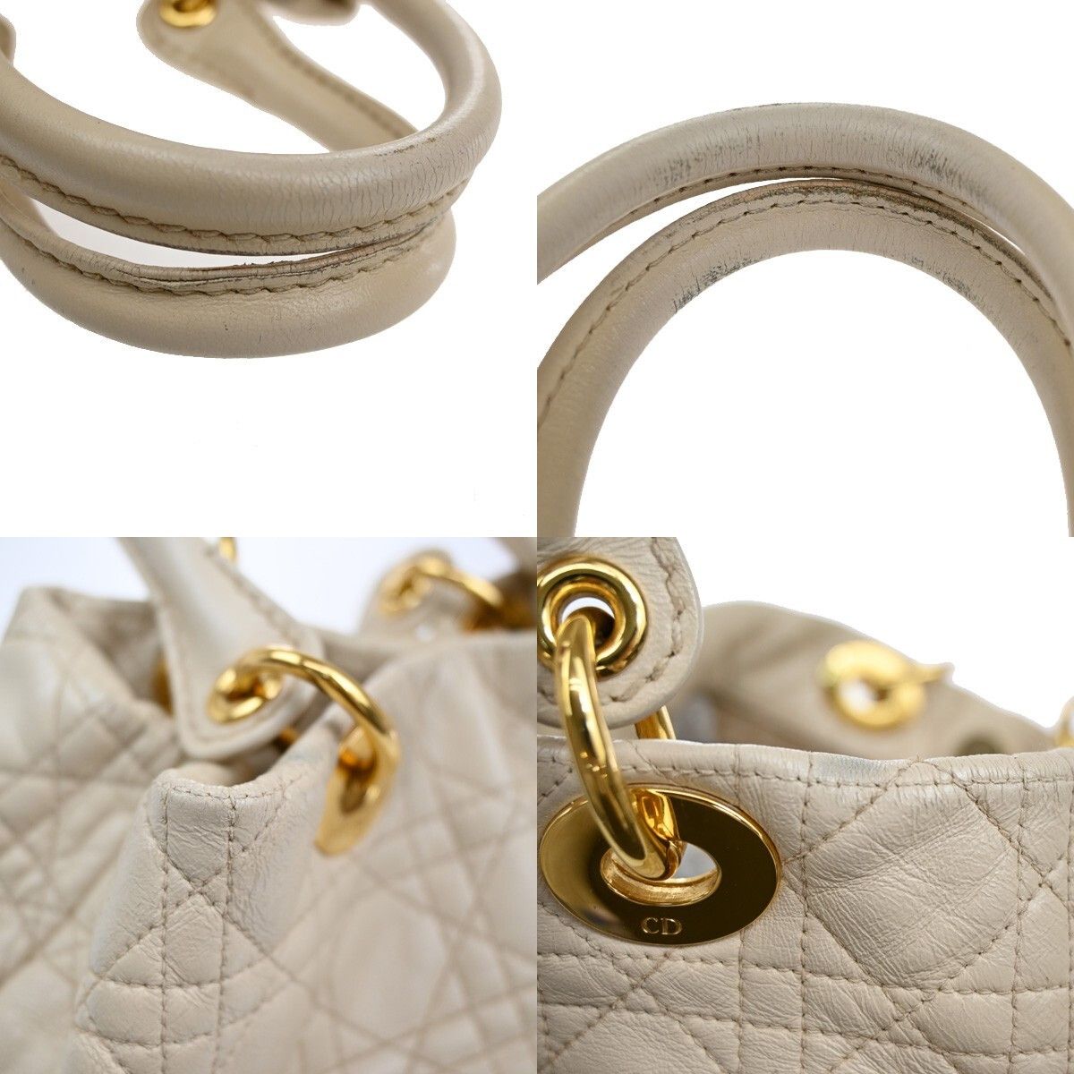 Dior Christian Dior Lady Cannage Tote Leather Size ONE SIZE - 8 Thumbnail