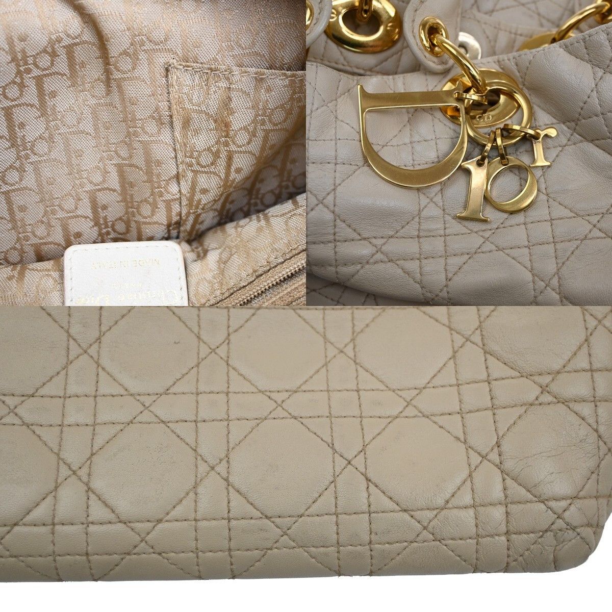 Dior Christian Dior Lady Cannage Tote Leather Size ONE SIZE - 15 Thumbnail